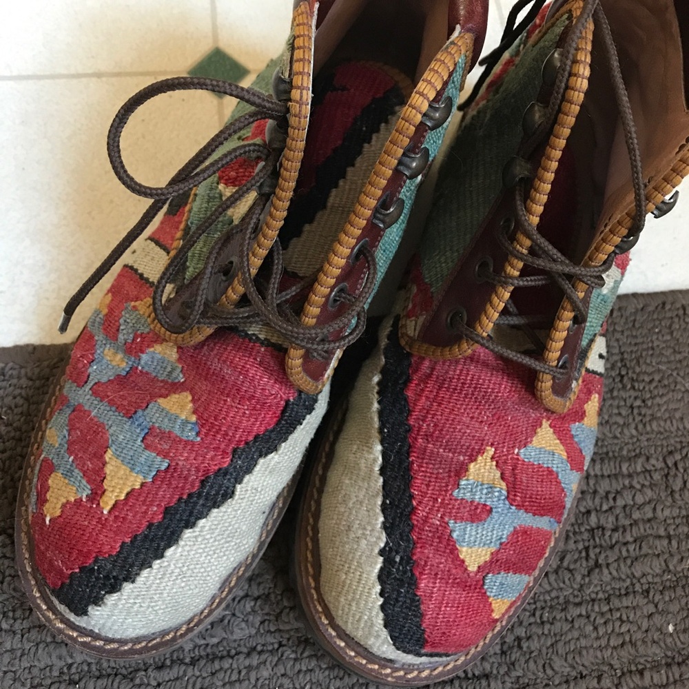 Nomadic Carpet Bag Lace Up Leather Ankle Boots